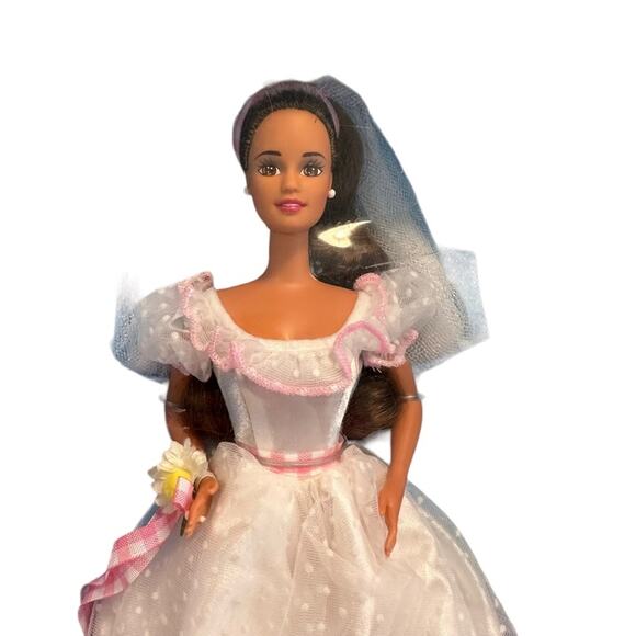 Vintage 1994 Barbie Country Bride Brunette Walmart Special Edition NRFB - Picture 2 of 9